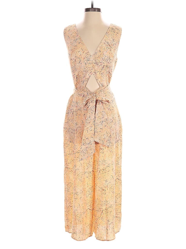 Pre-owned Bcbgmaxazria Jumpsuit In Yellow