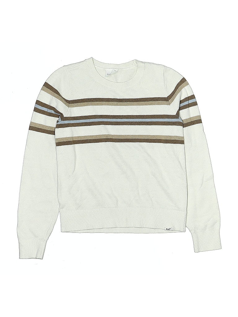 Click to view more detailed imagery on our partner's website Pre-owned Abercrombie Kids' Pullover Sweater In White