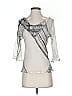 Renée Bardot Silver 3/4 Sleeve Blouse Size S - photo 1