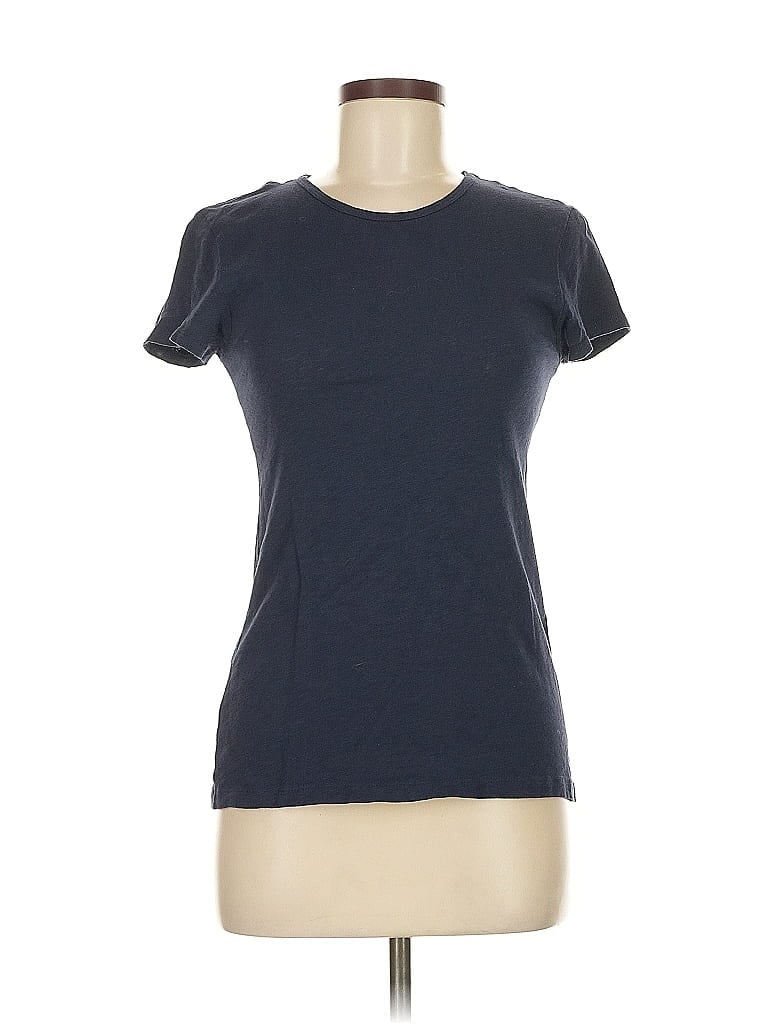 Pre-owned J.crew Factory Store Short Sleeve T-shirt In Blue