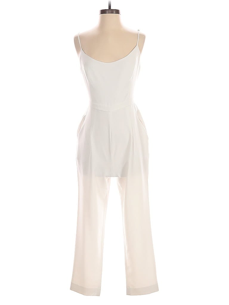 Pre-owned Bcbgmaxazria Jumpsuit In White