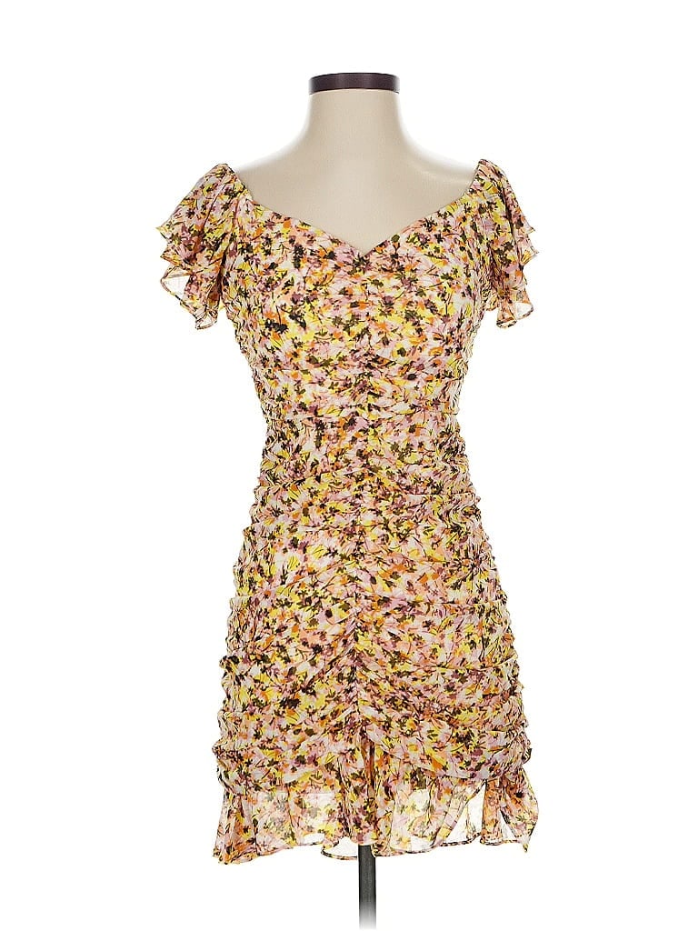 Pre-owned Astr Cocktail Dress In Yellow