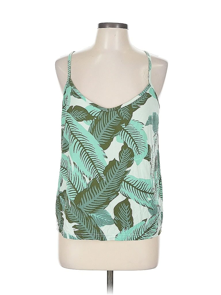 Pre-owned Old Navy Tank Top Green Halter Neckline Tops