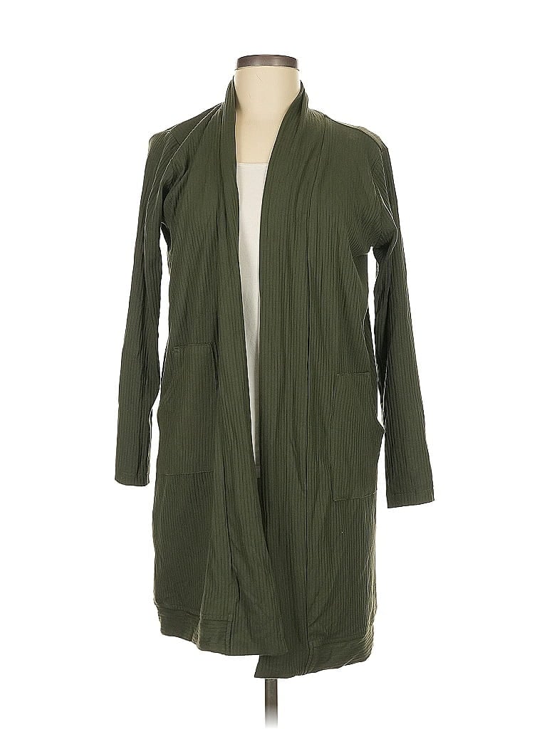 Pre-owned Assorted Brands Cardigan Sweater In Green