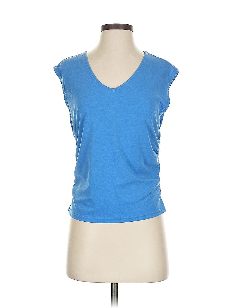 Pre-owned Peach Sleeveless T-shirt In Blue