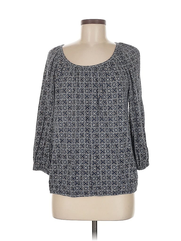 Pre-owned Michael Michael Kors 3/4 Sleeve Blouse In Blue