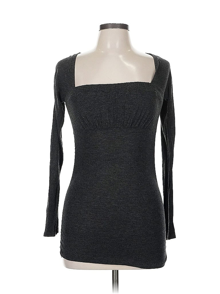 Pre-owned La Scala 3/4 Sleeve T-shirt In Gray