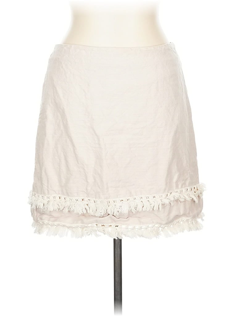 Pre-owned Ann Taylor Loft Outlet Casual Skirt In White