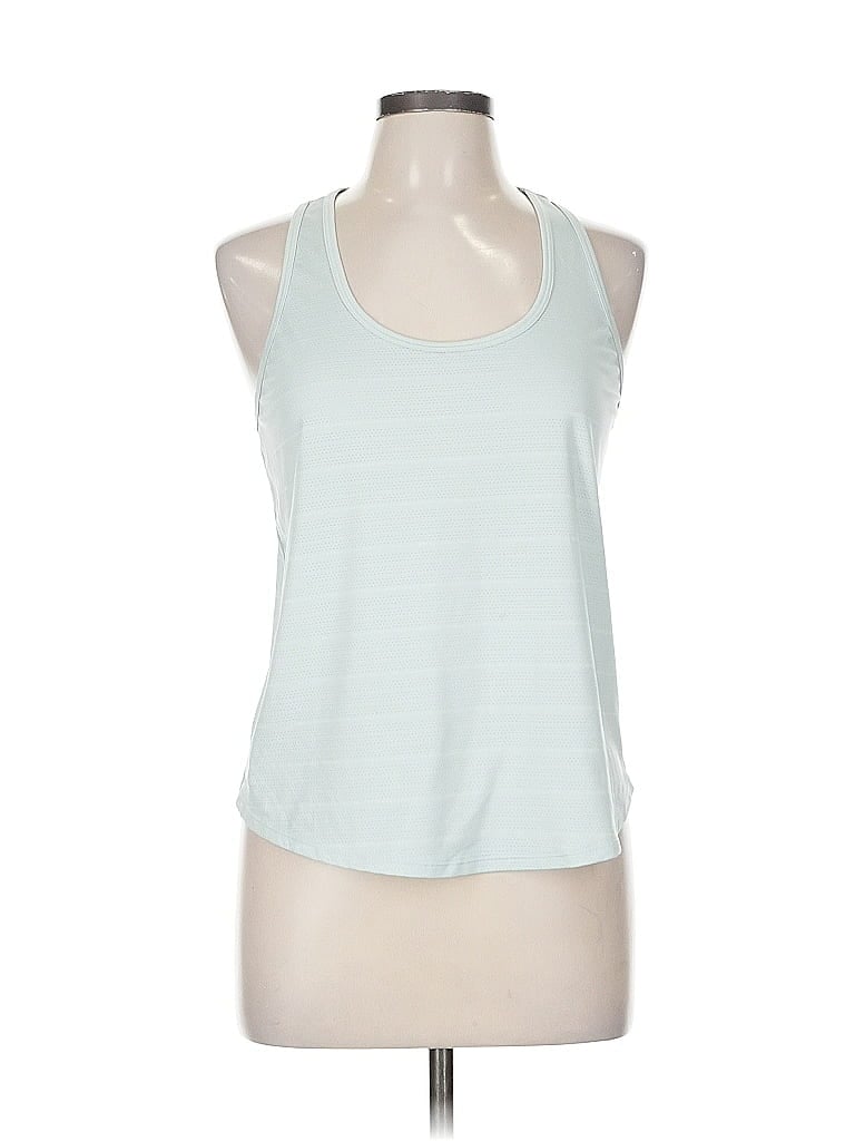 Pre-owned Calia Tank Top Blue Crew Neck Tops