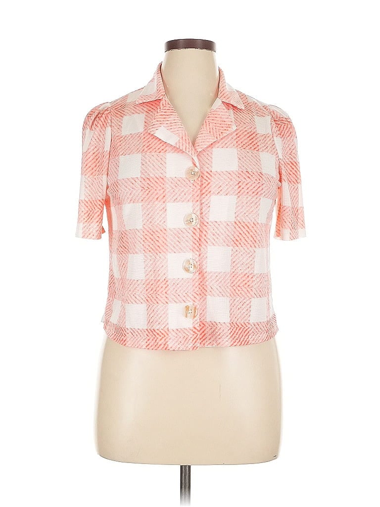 Pre-owned Assorted Brands Short Sleeve Blouse In Pink