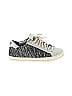 P448 Stripes Gray Ivory Sneakers Size 5 - photo 1