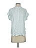 Point Sur 100% Viscose Blue Short Sleeve Blouse Size XS - photo 1