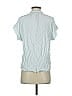 Point Sur 100% Viscose Blue Short Sleeve Blouse Size XS - photo 2
