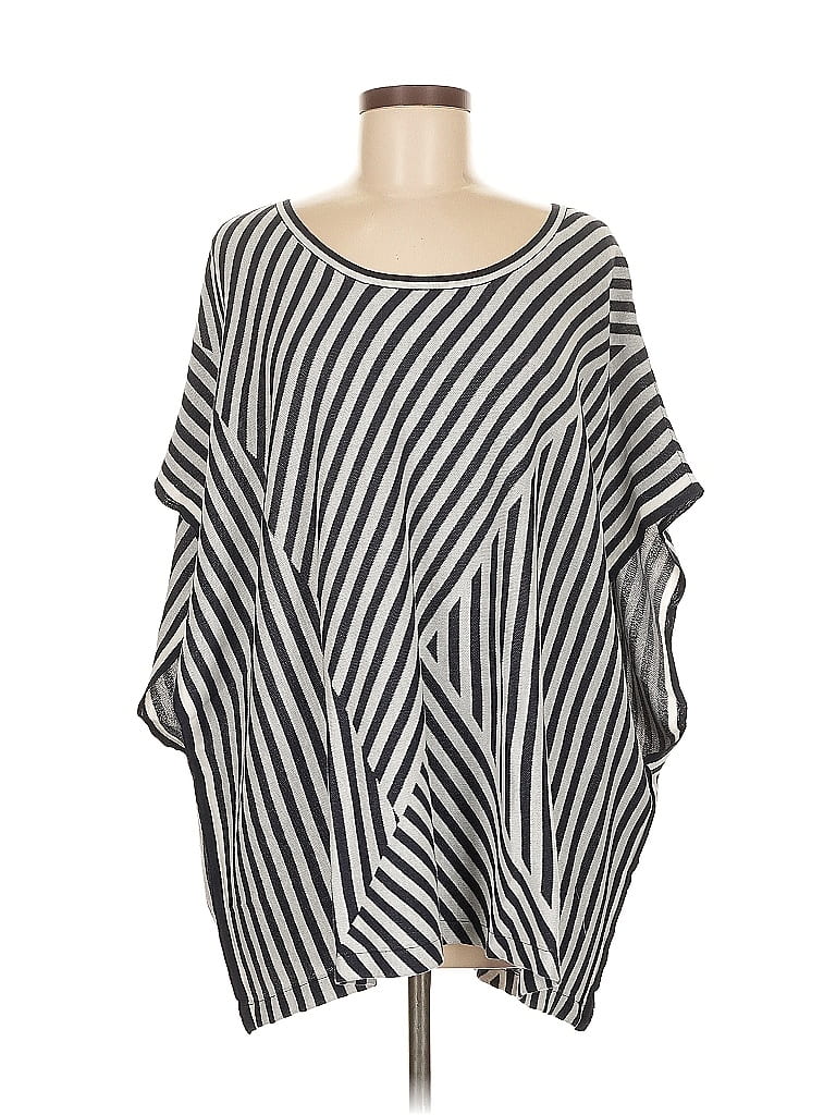 CABI Pre-owned 3/4 Sleeve Blouse In Silver