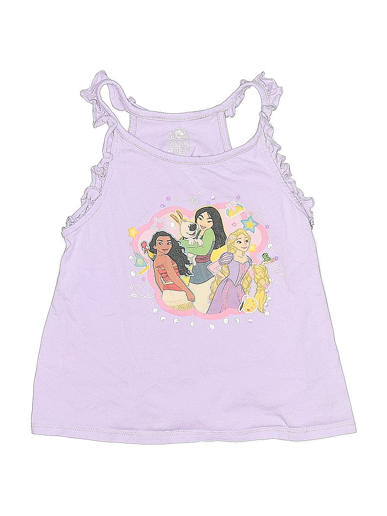 Click to view more detailed imagery on our partner's website Pre-owned Disney Kids' Tank Top Purple Halter Neckline Tops
