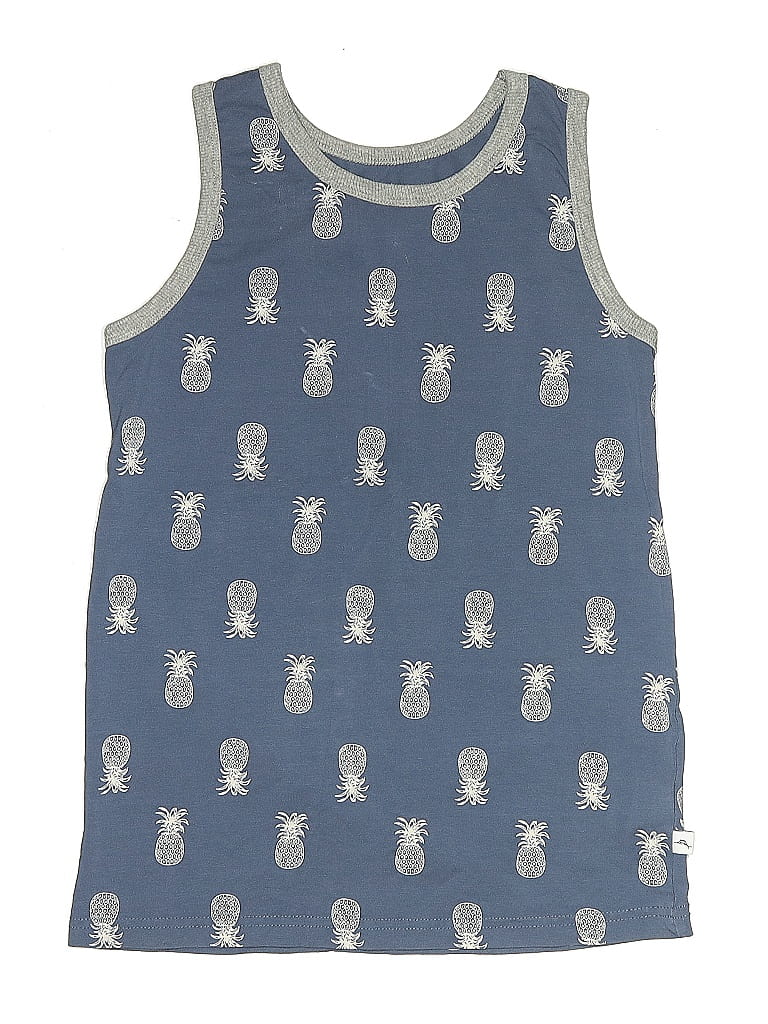 Pre-owned Tommy Bahama Kids' Tank Top Blue Keyhole Neckline Tops