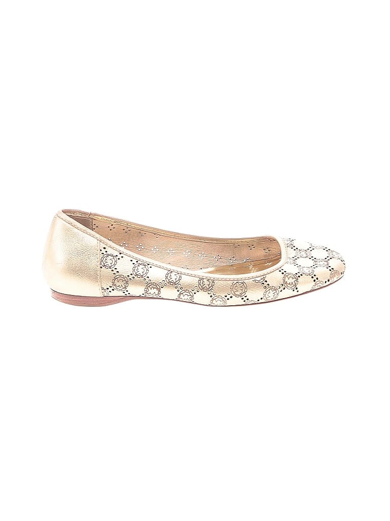 Pre-owned Michael Michael Kors Flats In Gold