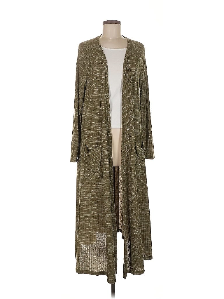 Pre-owned Lularoe Kimono In Green