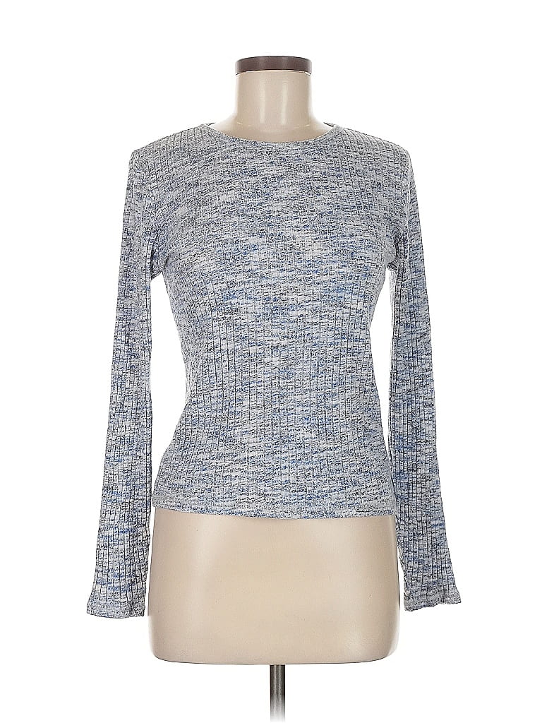 Pre-owned Old Navy Long Sleeve Top Blue Boatneck Tops