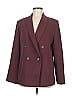 Vince. 100% Polyester Burgundy Blazer Size 8 - photo 1