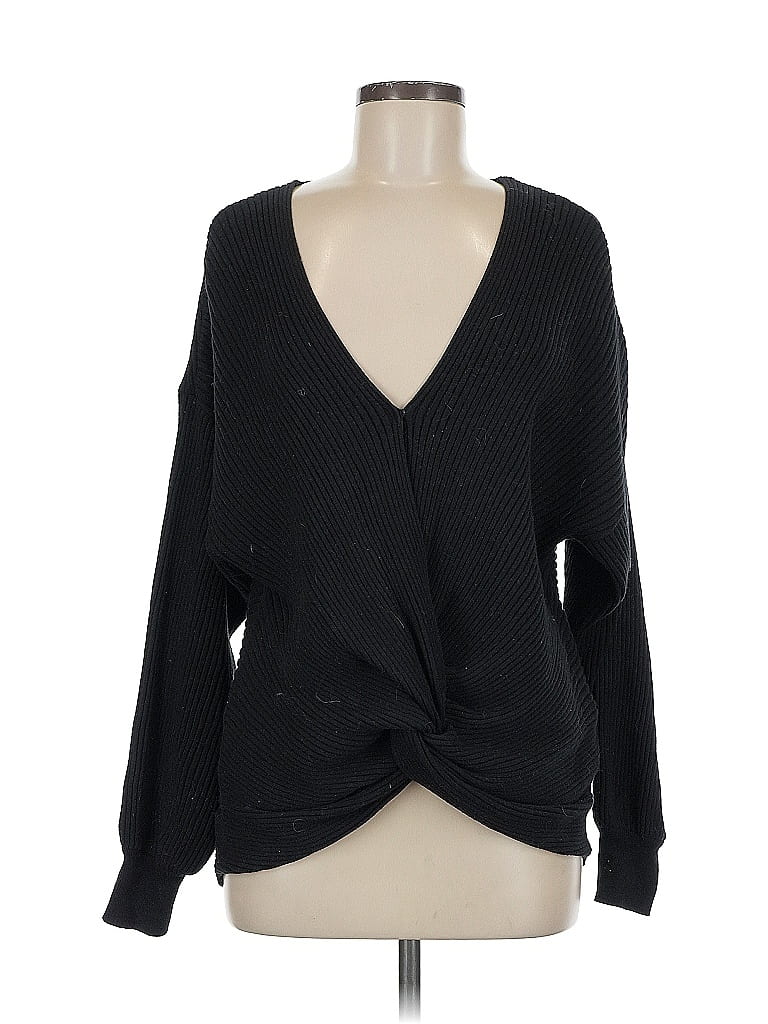 Pre-owned Hudson Pullover Sweater In Black