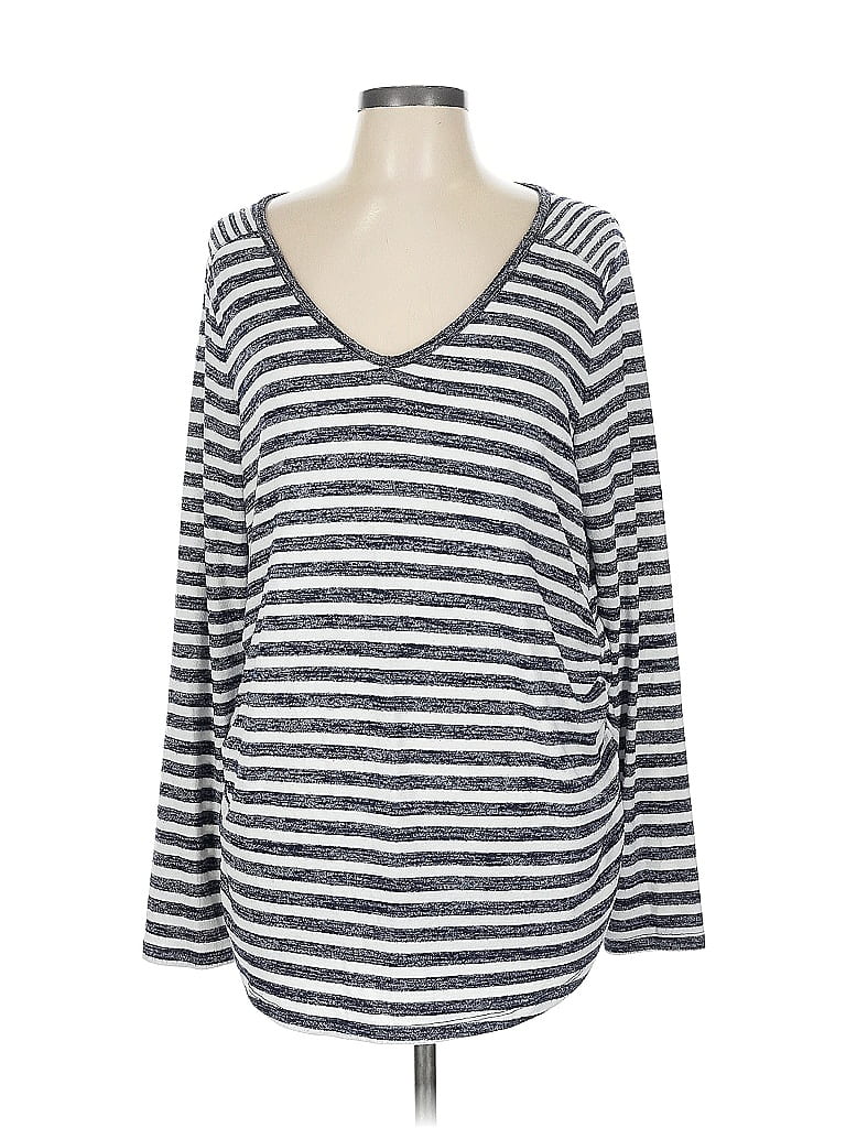 Pre-owned Gap Long Sleeve T-shirt In Gray