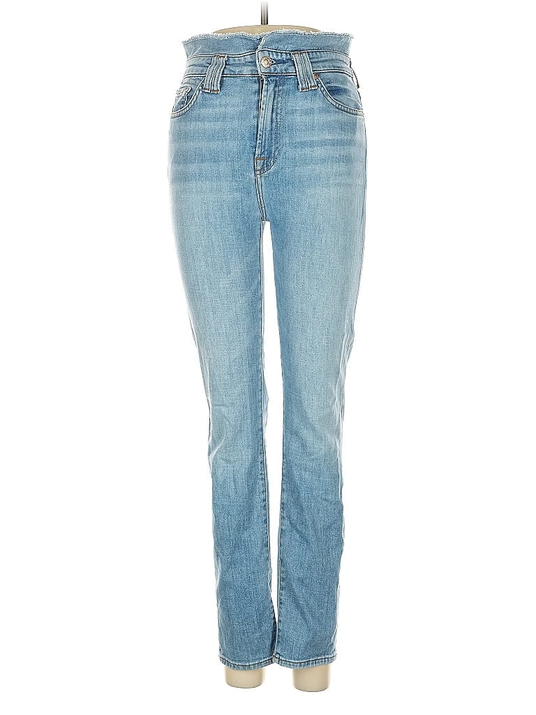 Pre-owned 7 For All Mankind Jeans In Blue
