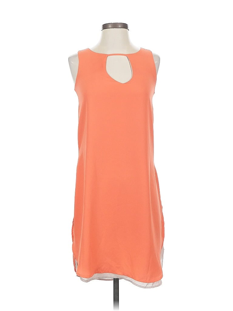 Pre-owned Bar Iii Casual Dress In Orange