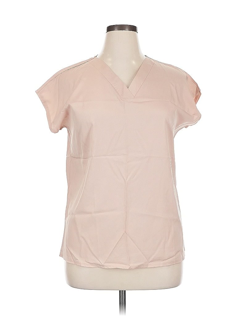 Pre-owned Unbranded Short Sleeve Blouse In Pink