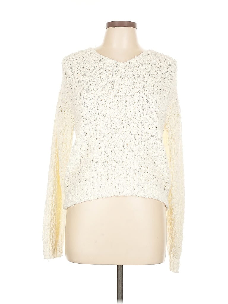 Pre-owned Assorted Brands Pullover Sweater In White