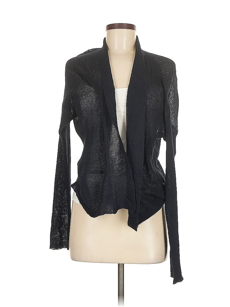 Pre-owned Eileen Fisher Cardigan Sweater In Black