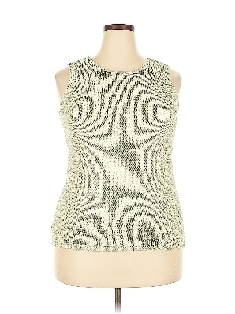Pre-owned Linden Hill Sweater Vest In Green
