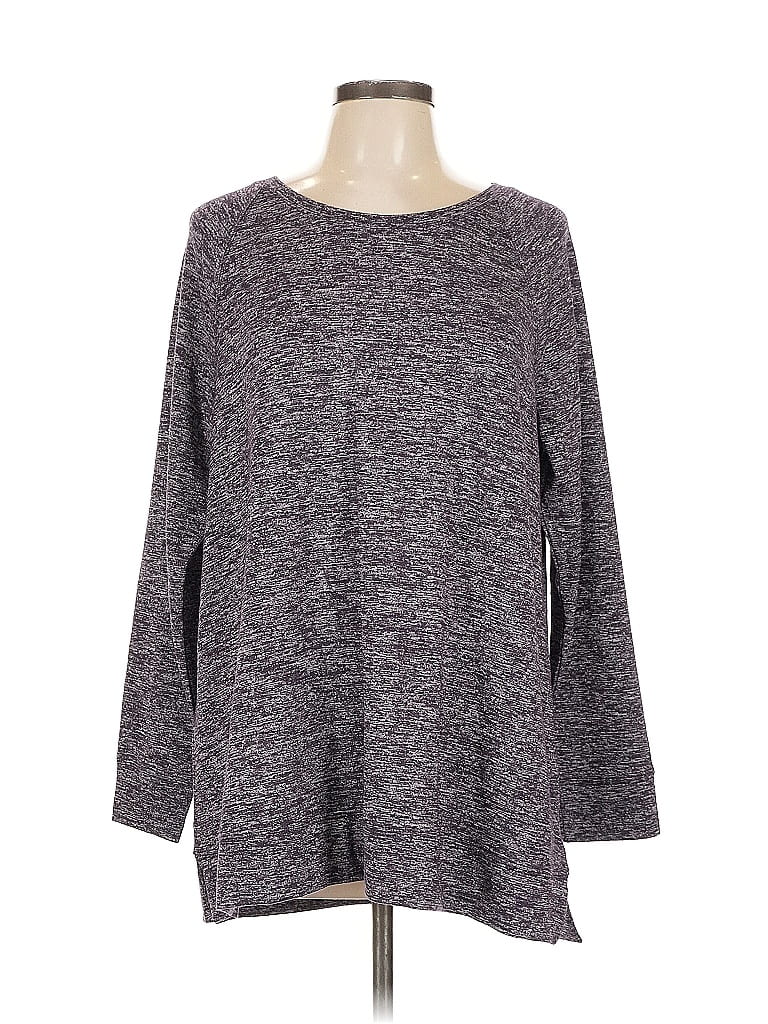 Pre-owned Style & Co 3/4 Sleeve T-shirt In Gray