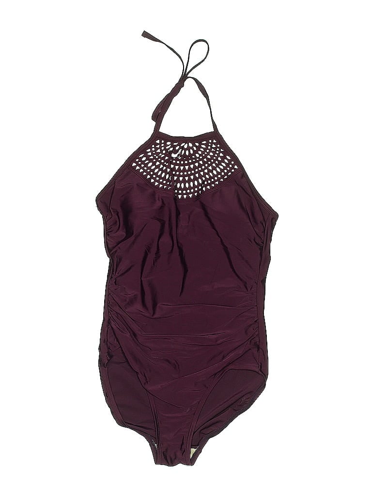 Pre-owned Kona Sol One Piece Swimsuit In Burgundy