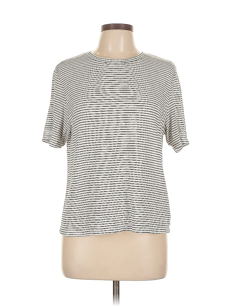 Pre-owned A New Day Short Sleeve Top Gray Crew Neck Tops