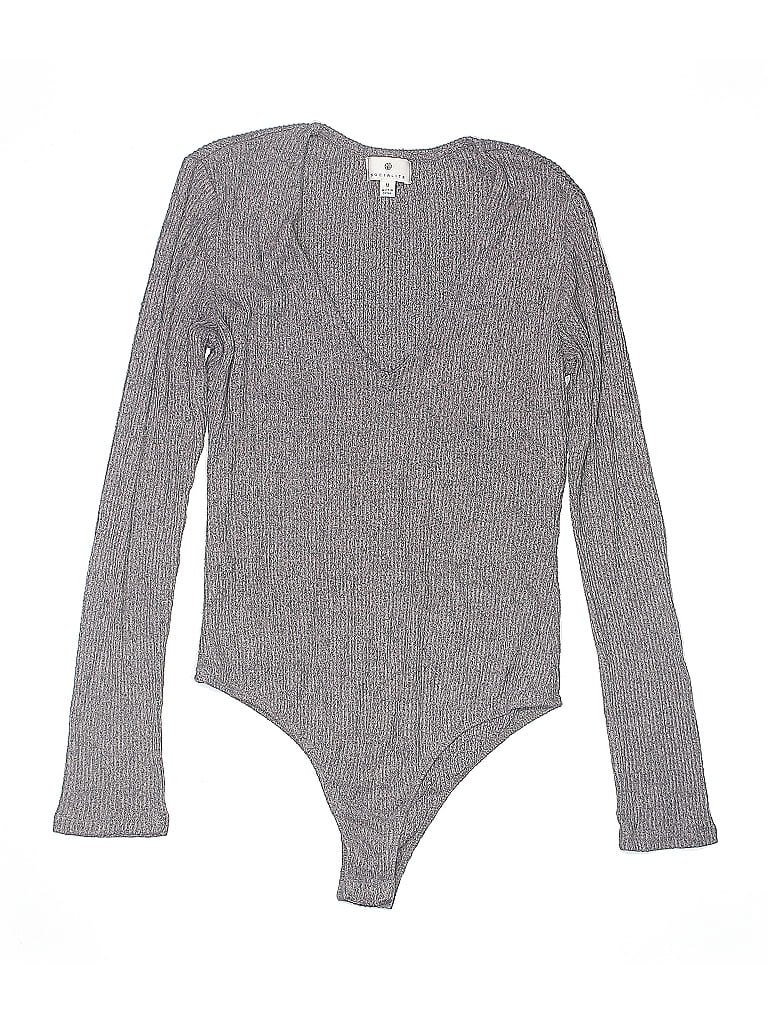 Pre-owned Socialite Bodysuit In Gray