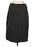Pink Tartan Solid Black Wool Skirt Size 6 - photo 2