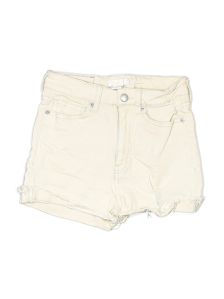 Pre-owned H&m Denim Shorts In White