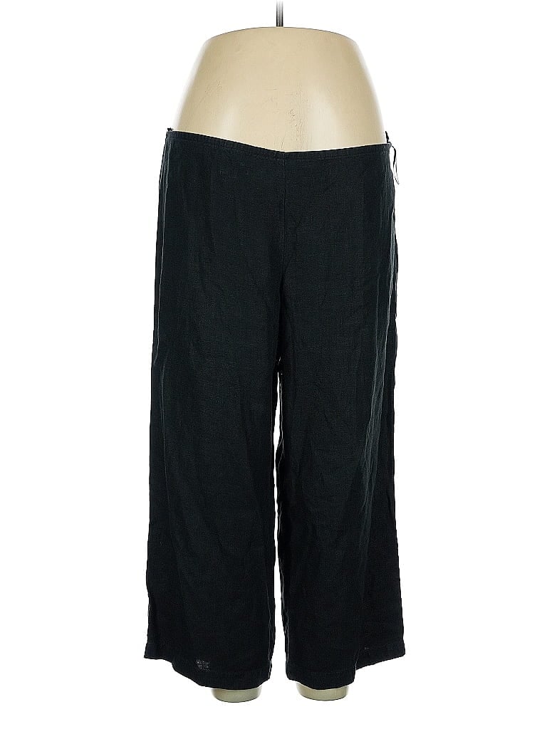 Pre-owned Eileen Fisher Casual Pants In Black
