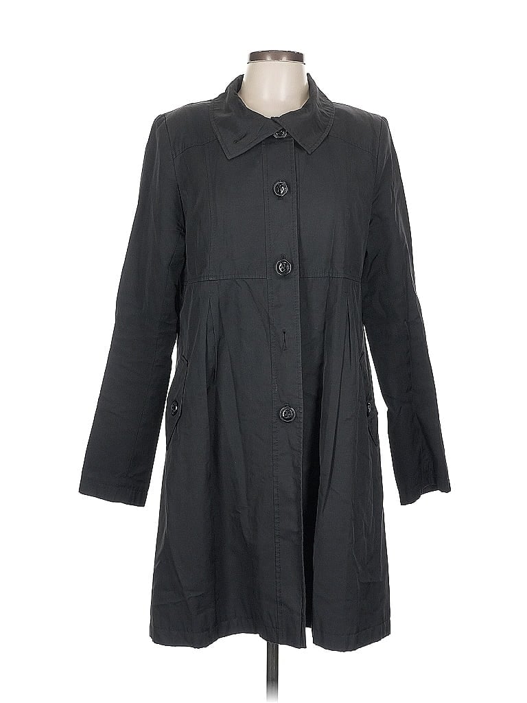 Pre-owned Donna Karan Trenchcoat In Gray