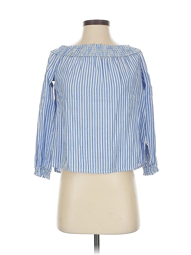 Pre-owned Rag & Bone 3/4 Sleeve Blouse In Blue