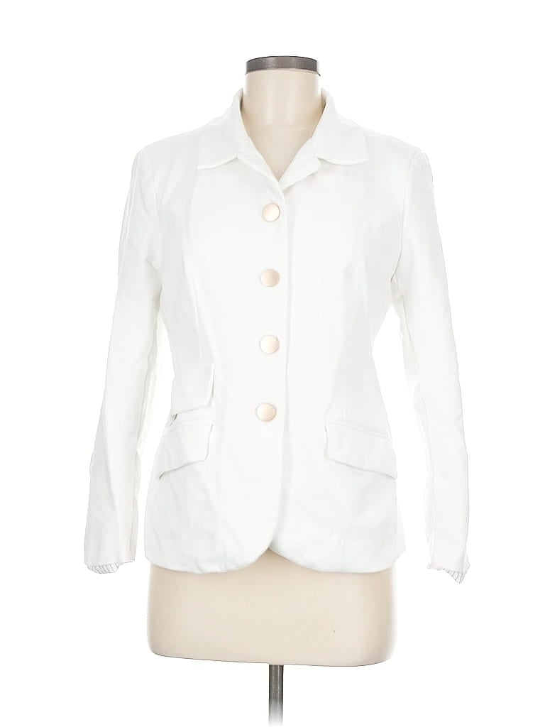 Pre-owned Left Coast By Dolan Blazer Jacket In White
