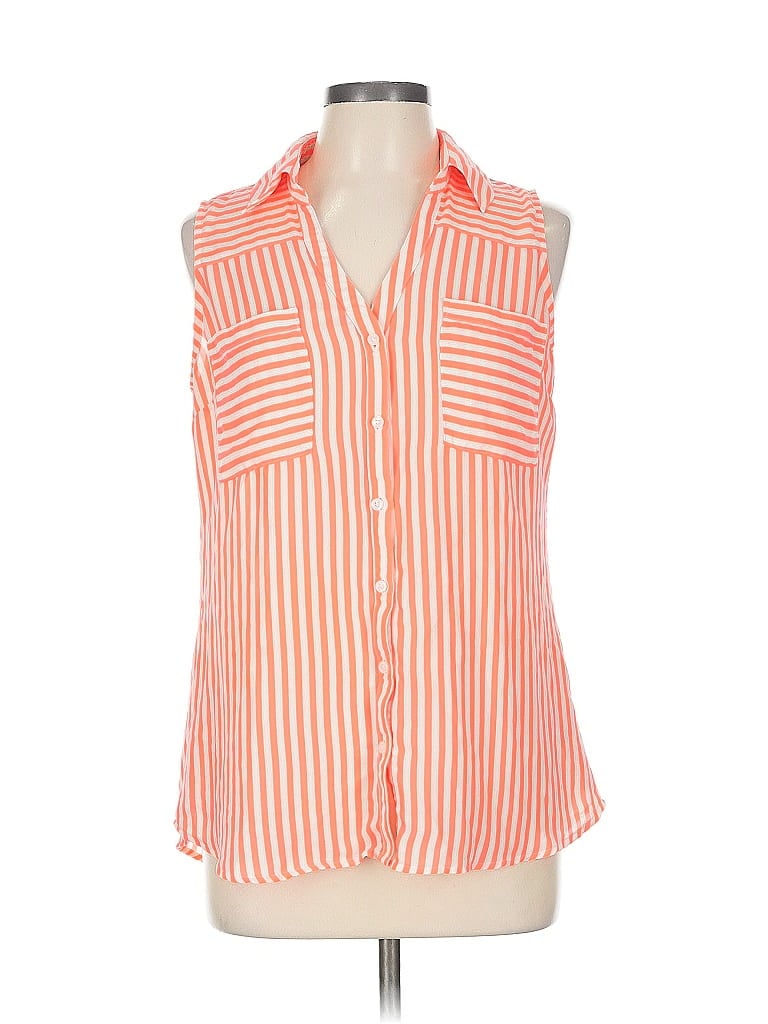 EXPRESS Pre-owned Sleeveless Blouse In Orange