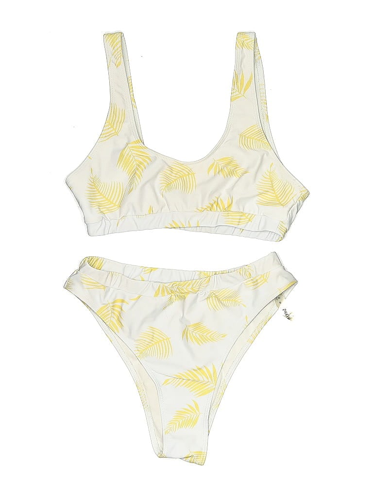 Pre-owned Shein Two Piece Swimsuit In Yellow