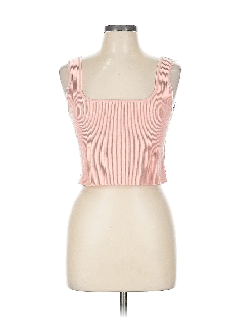 Click to view more detailed imagery on our partner's website Pre-owned Abound Tank Top Pink Strapless Neckline Tops