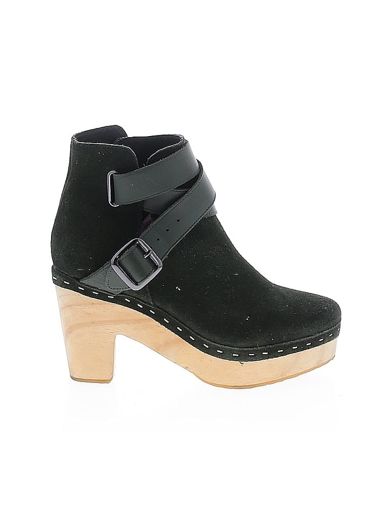 Pre-owned Free People Ankle Boots In Green