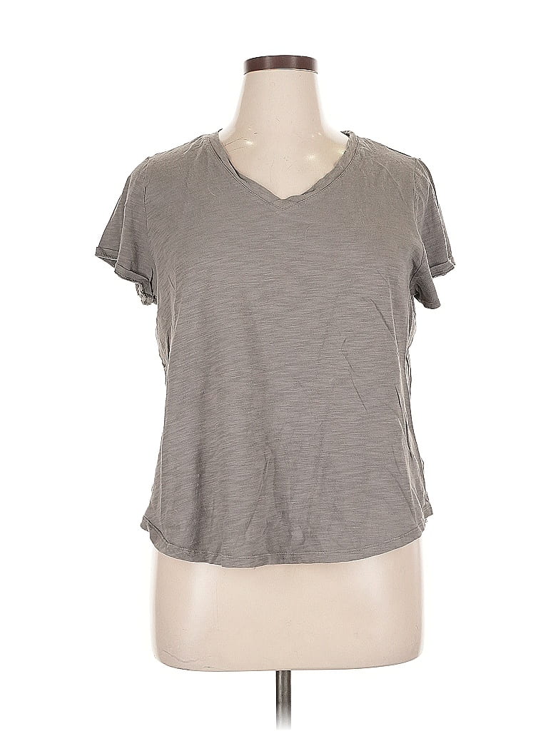 Pre-owned Old Navy Short Sleeve T-shirt In Gray