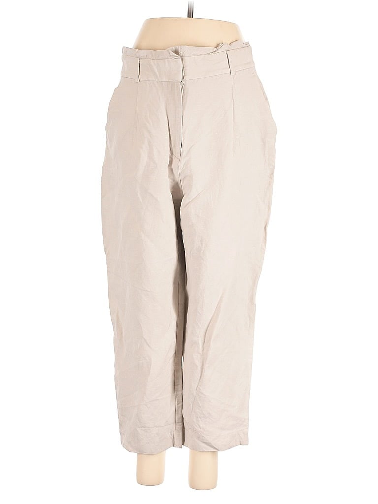 Pre-owned Ann Taylor Linen Pants In White