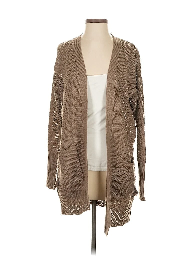 Pre-owned Pink Rose Cardigan Sweater In Brown