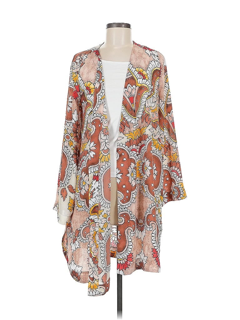 Pre-owned Bcbgmaxazria Kimono In Orange